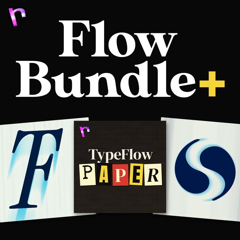 Flow Bundle Plus cover: TypeFlow, ShapeFlow and TypeFlow Paper