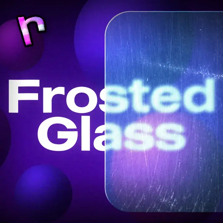 Frosted Glass Preset - Drag & Drop
