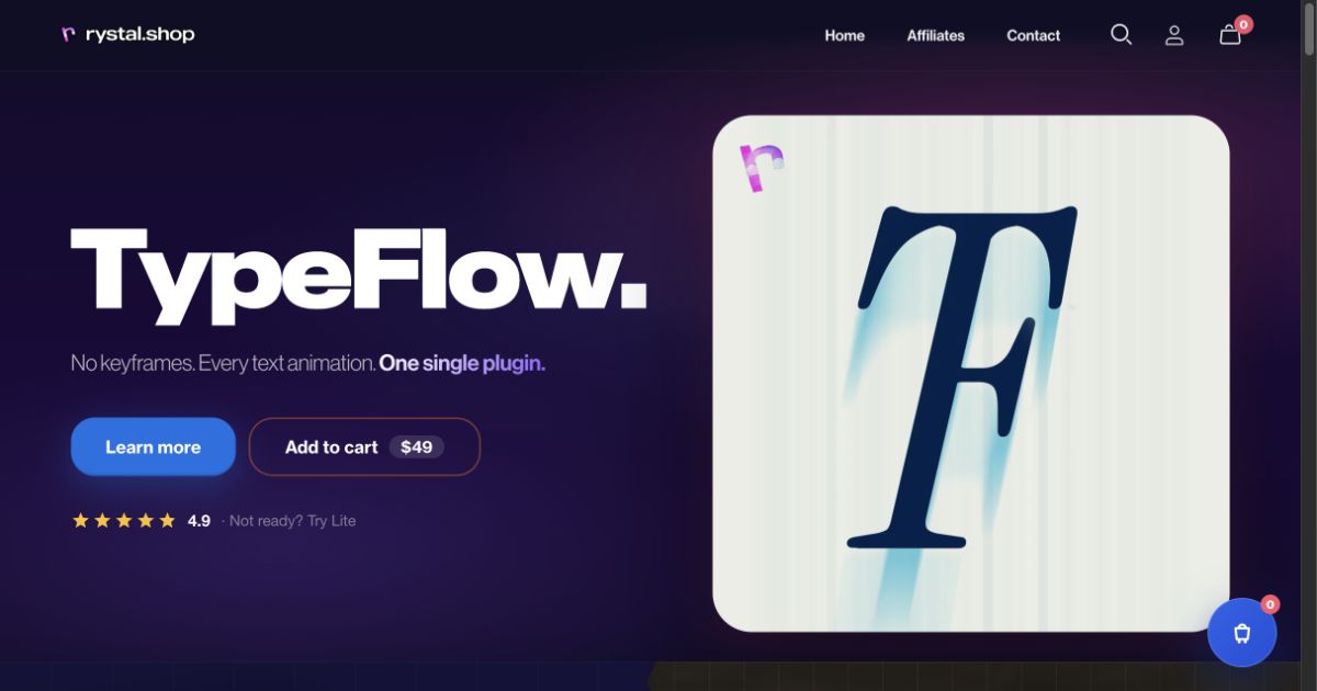 Rystal – TypeFlow (DaVinci Resolve Text Animator Plugin)