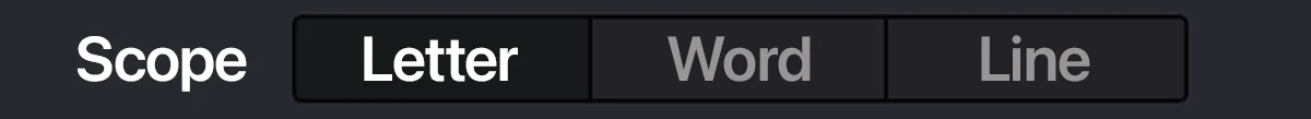 TypeFlow inspector showing the Scope toggle