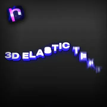 3D Elastic Text effect preview
